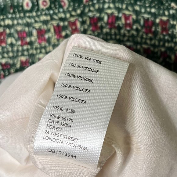 Anthropologie Rhiannon Floral Mini Dress size XS Anthropologie Women Boho Style - Picture 7 of 8